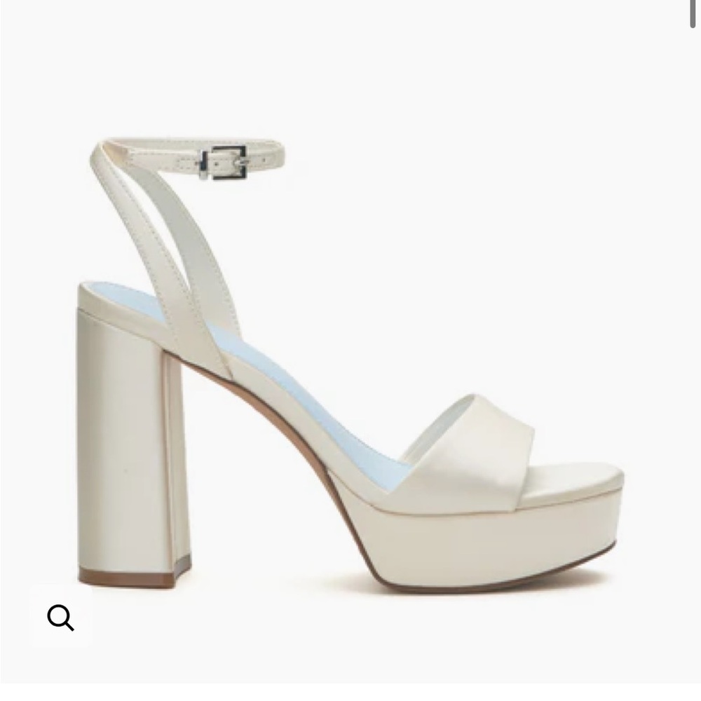 Vince Camuto Cream Block Heel Sandals